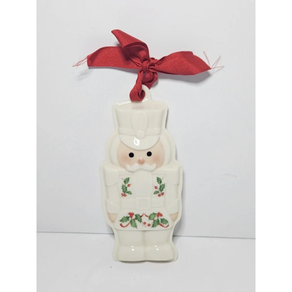 Lenox Holiday Nutcracker Porcelain Cookie Press Ornament Sugar Cookie Mold
